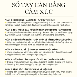 Sổ tay cân bằng cảm xúc