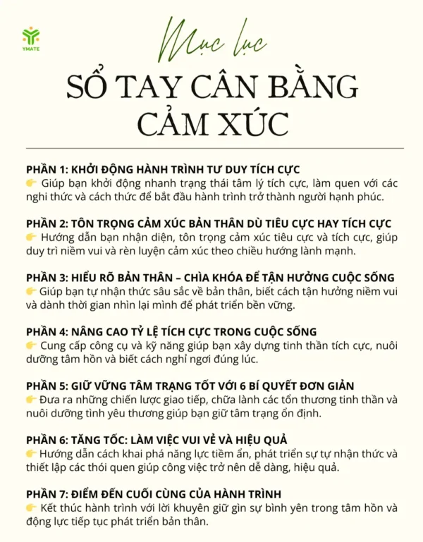 Sổ tay cân bằng cảm xúc