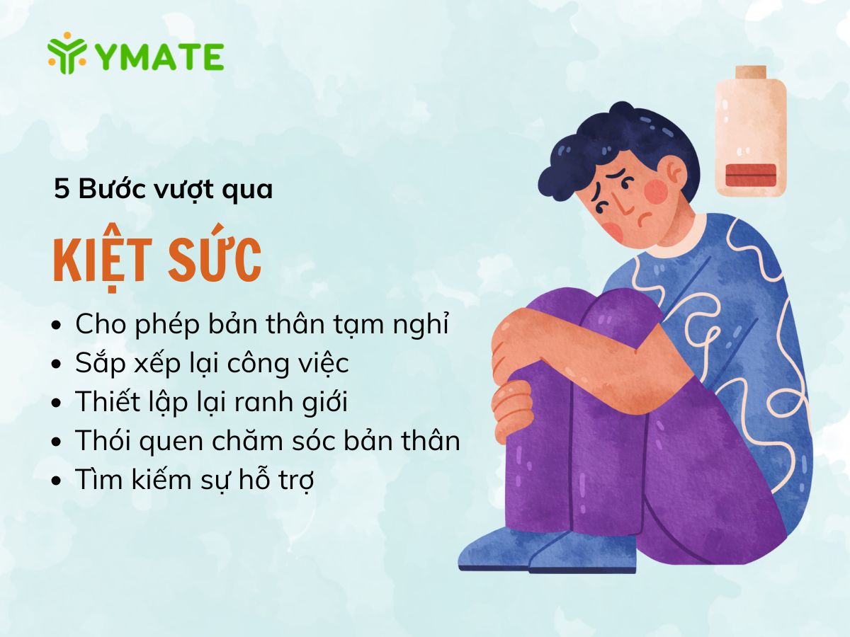 5 Bước vượt qua kiệt sức