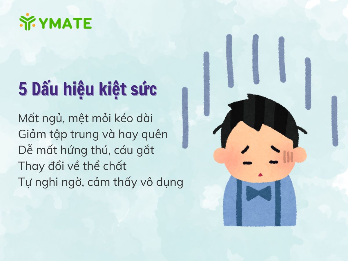 5 dấu hiệu kiệt sức