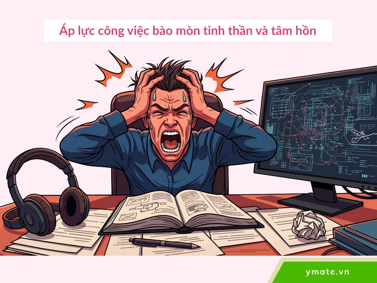 Áp lực công việc bào mòn tinh thần và tâm hồn