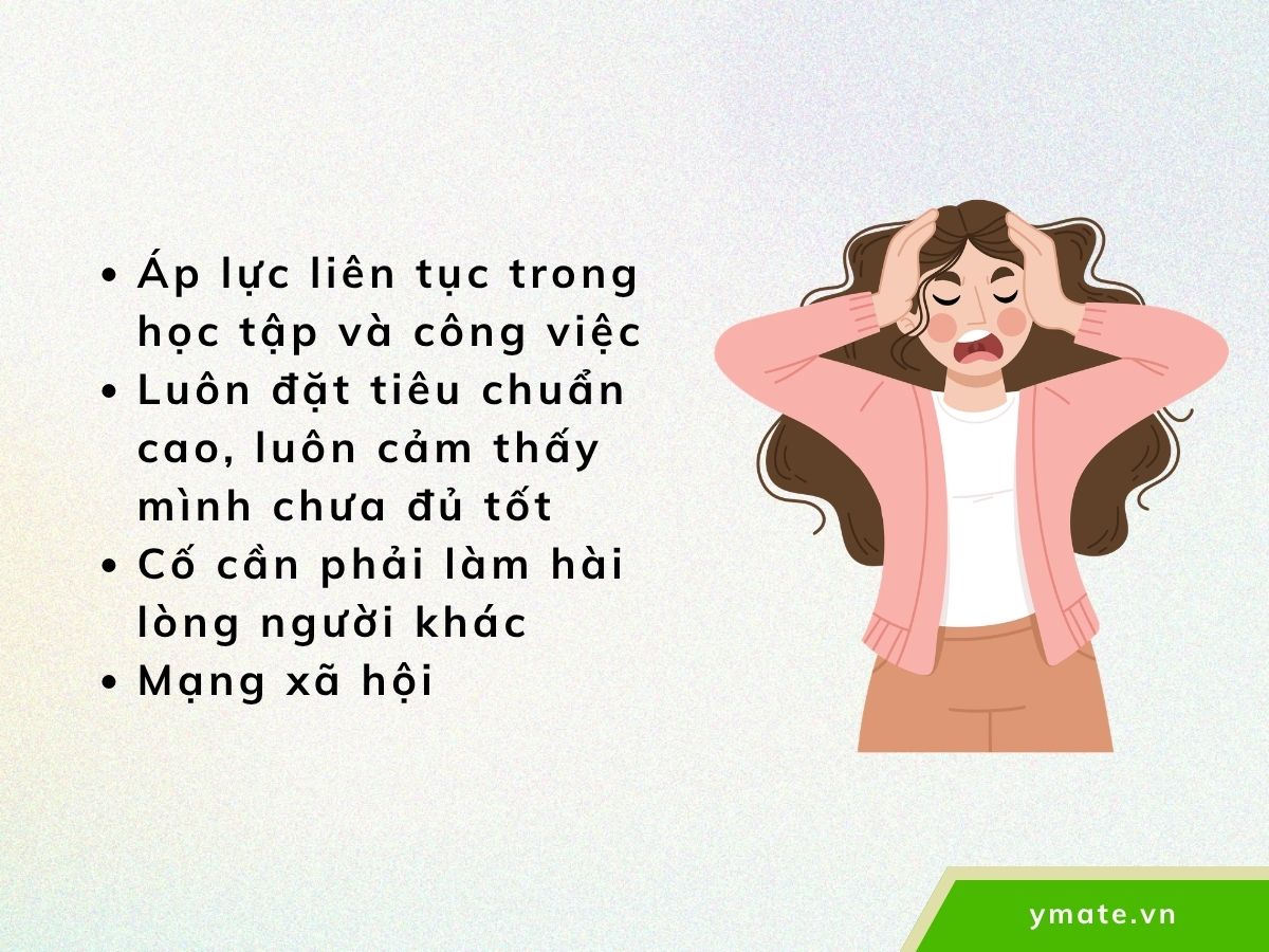 Nguyên nhân dẫn đến căng thẳng quá mức