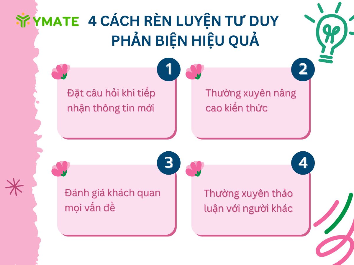 4 cách rèn luyện tư duy phản biện hiệu quả