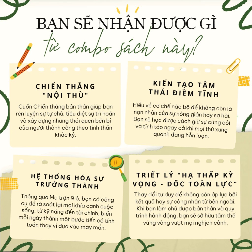 Combo 2 cuốn Tâm thế + Chiến thắng 2