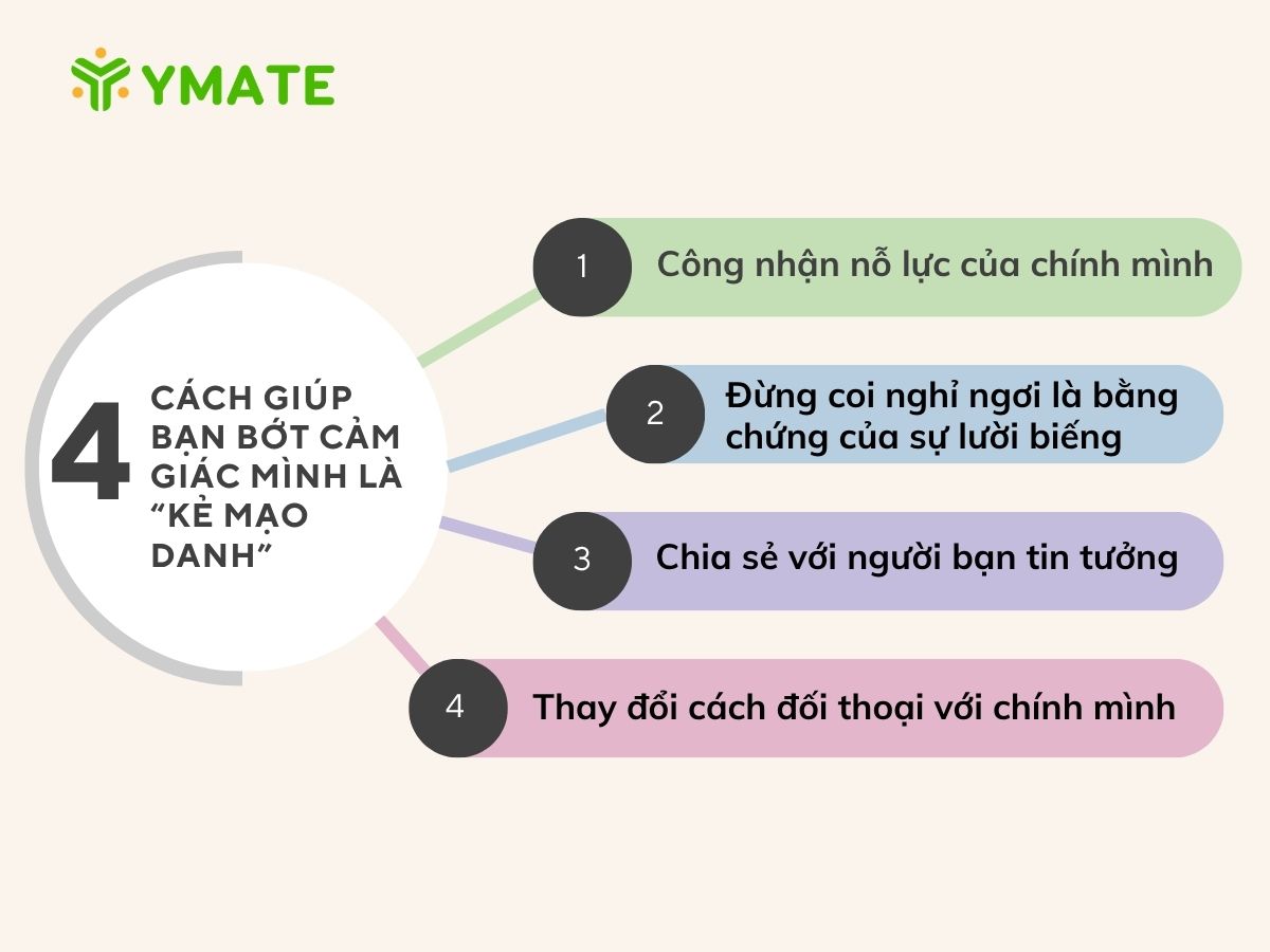 4 Cách giúp bạn bớt cảm giác mình là “kẻ mạo danh”