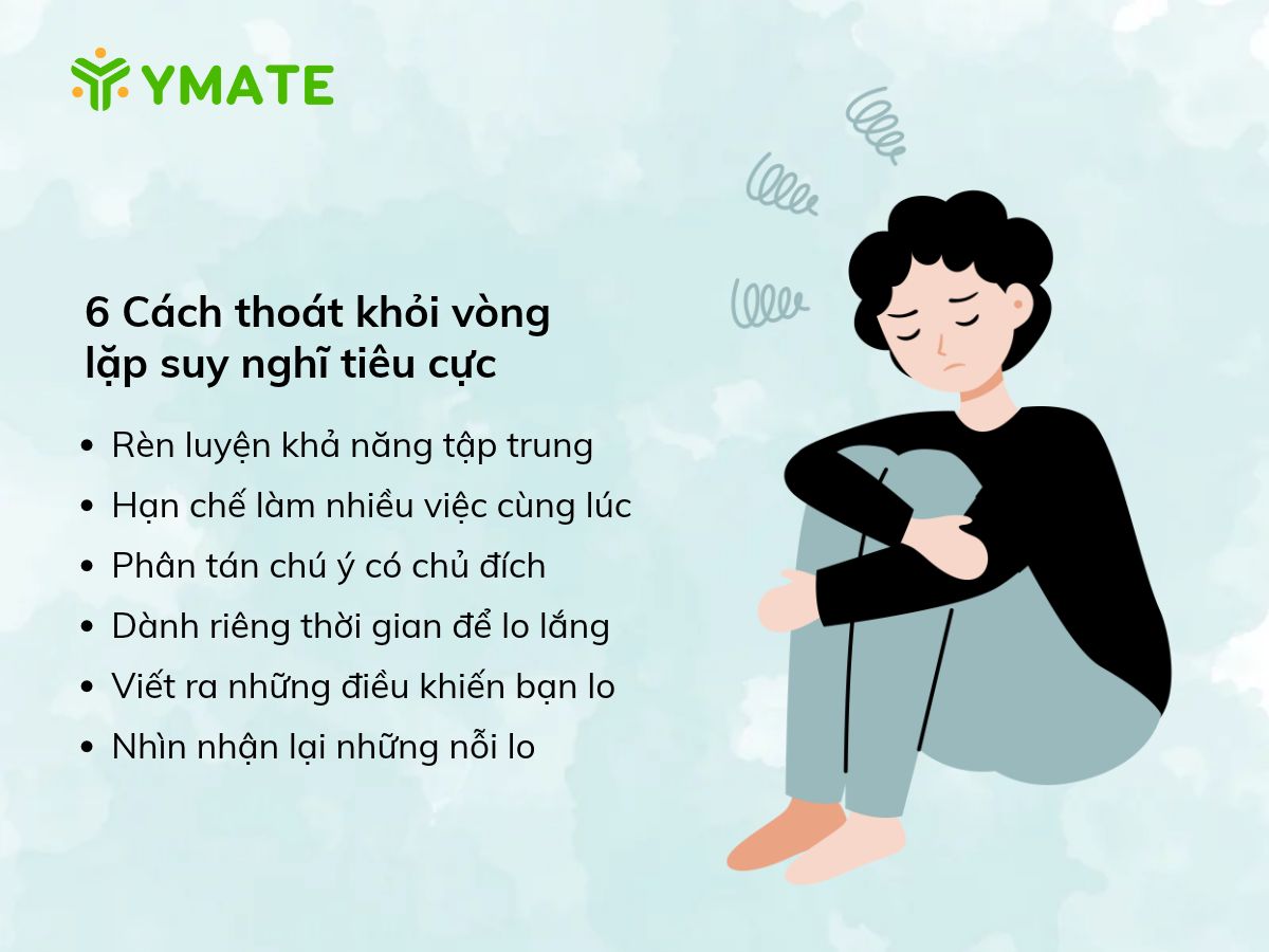 6 Cách thoát khỏi vòng lặp suy nghĩ tiêu cực